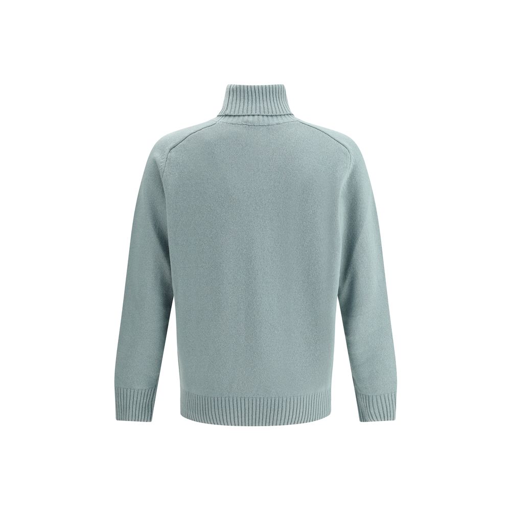 Brooksfield Bicolor Fleece Wool Turtleneck