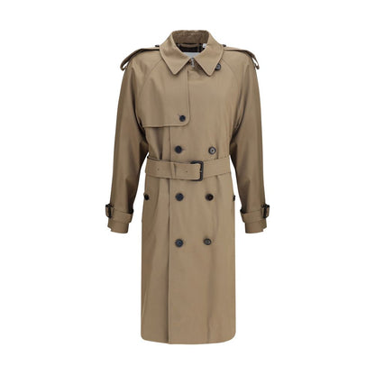 Burberry Beige Cotton Trench Coat Burberry