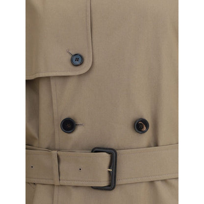 Burberry Beige Cotton Trench Coat Burberry