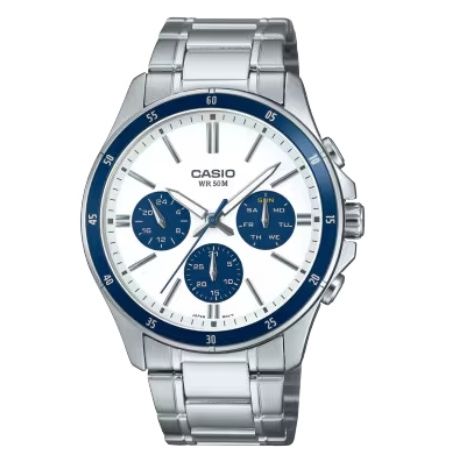 CASIO COLLECTION Mod. MULTIFUNCTION CALENDAR - WHITE & BLUE PANDA