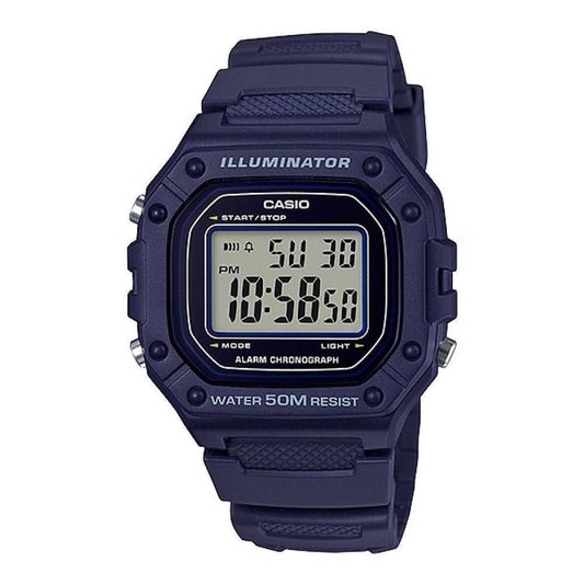 ?CASIO TIMELESS COLLECTION Mod. SPORT ILLUMINATOR WR 50M. ALARM. CHRONOGRAPH - BLUE CASIO COLLECTION & VINTAGE