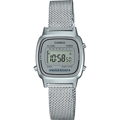 CASIO VINTAGE Mod. ICONIC MINI STEEL - SILVER MESH