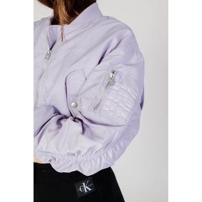 Calvin Klein Jeans Purple Polyamide Bomber