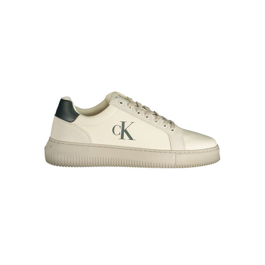 Calvin Klein White Polyurethane Men Sneaker