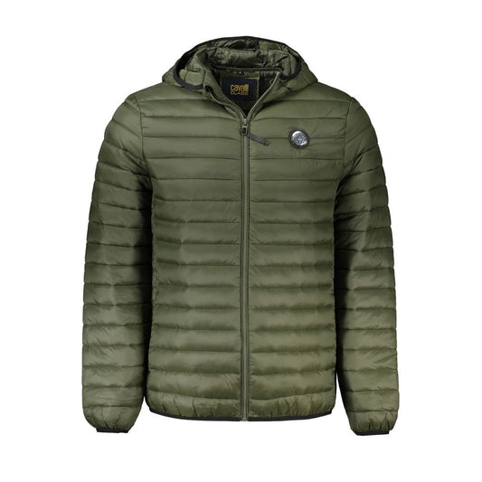 Cavalli Class Green Polyamide Men Jacket 1728,67403481248,Cavalli Class,Clothing,Full-Length Jackets - Jackets & Coats - Clothing,Green,Jackets & Coats - Clothing,M,Men,New with tags,S,XXL
