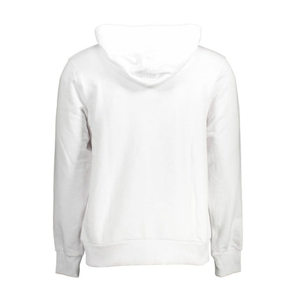Cavalli Class White Cotton Men Sweatshirt