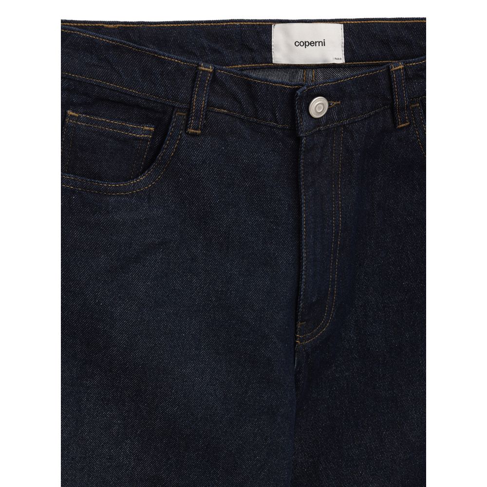 Coperni Blue Cotton High-Waisted Jean