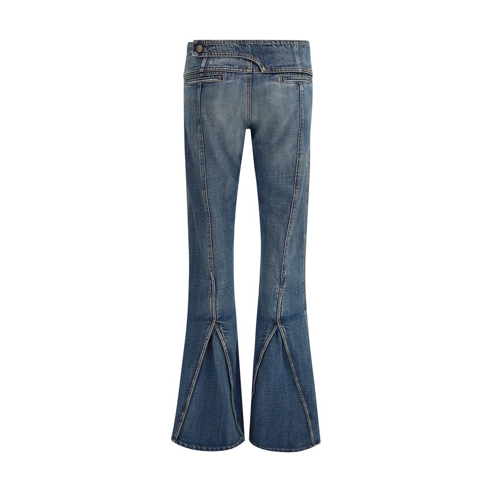 Coperni Blue Polyester Flared Jeans