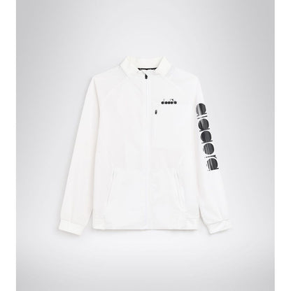 Diadora White Polyamide Shell Jacket