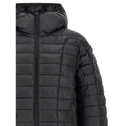 Diesel Black Polyester Full-Length Jacket