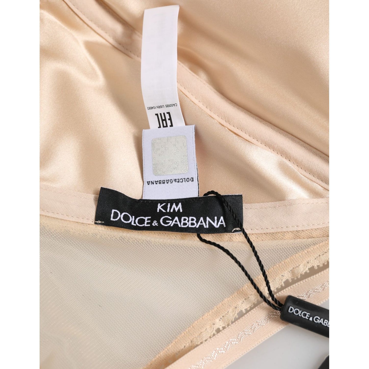 Dolce & Gabbana Beige Nylon Triangle Soft Cup Brassiere Underwear