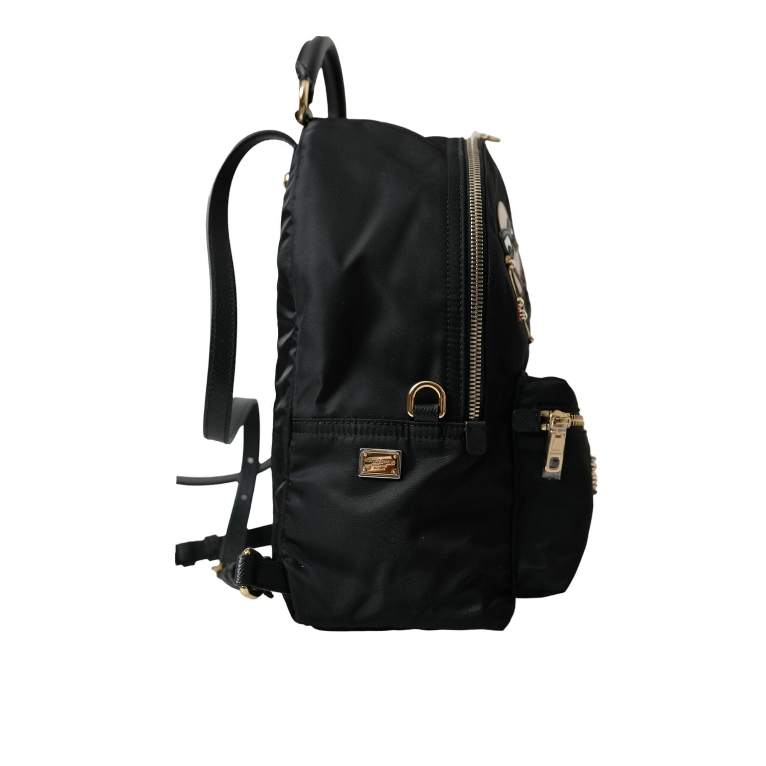 Dolce & Gabbana Black #DGFAMILY Embellished Backpack VULCANO Bag
