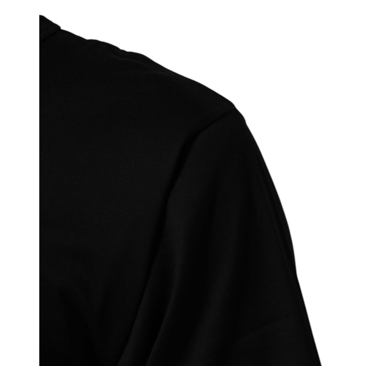 Dolce & Gabbana Black DGRoyals Cotton Men Crew Neck IT T-shirt