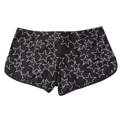 Dolce & Gabbana Black Star Print Beachwear Shorts Swimwear