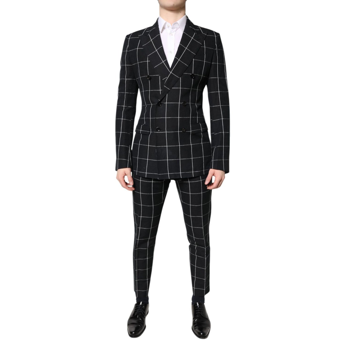 Dolce & Gabbana Black TAORMINA Double Breasted 2 Piece Suit