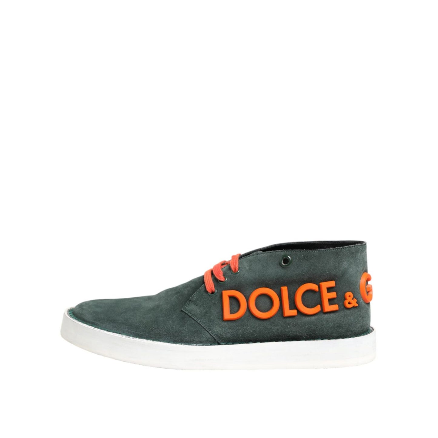Dolce & Gabbana Green Derby Logo Casual Men Sneakers Shoes