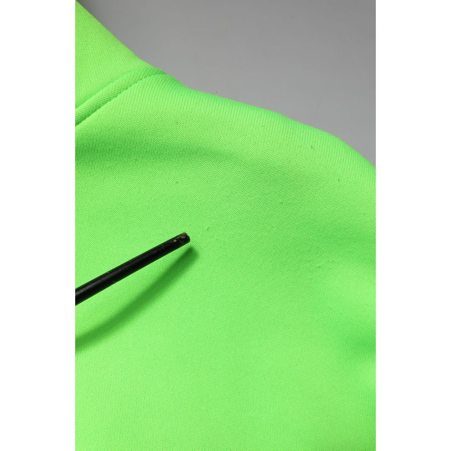 Dolce & Gabbana Green Polyester Hooded Sportswear Vest Sweater