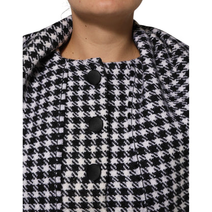 Dolce & Gabbana Multicolor Wool Monochrome Patterned Jacket