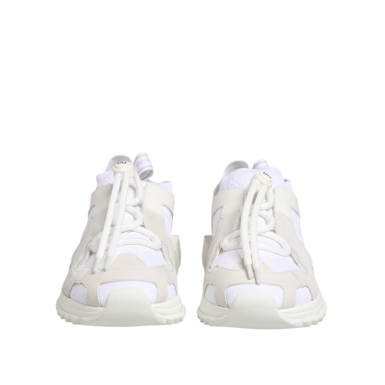 Dolce & Gabbana White Sorrento Low Top Lace Up Sneakers Shoes