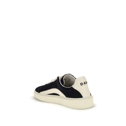 Dsquared² Black Calf Leather Bos Taurus Low Top Sneakers Dsquared²