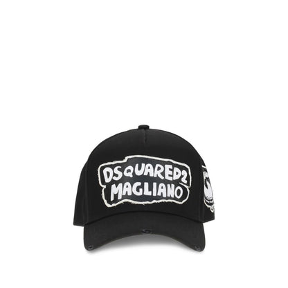 Dsquared² Black Cotton Cap (Baseball Hat) Dsquared²