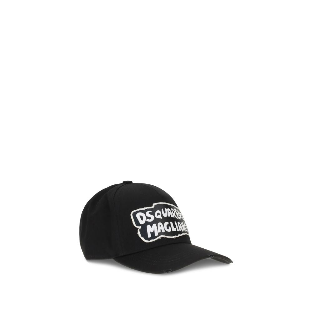 Dsquared² Black Cotton Cap (Baseball Hat) Dsquared²
