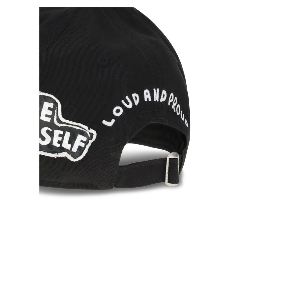 Dsquared² Black Cotton Cap (Baseball Hat) Dsquared²
