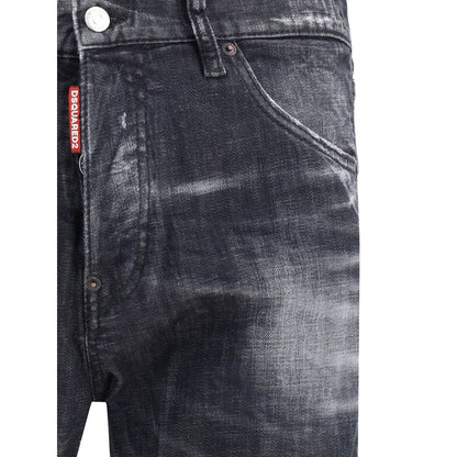 Dsquared² Black Cotton Slim Fit Jeans Dsquared²