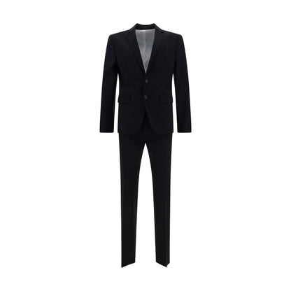 Dsquared² Blue Fleece Wool Two-Piece Suit