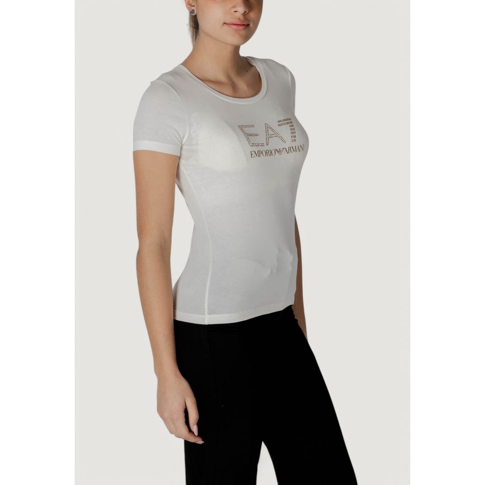 EA7 Emporio Armani Cream Modal Sportswear