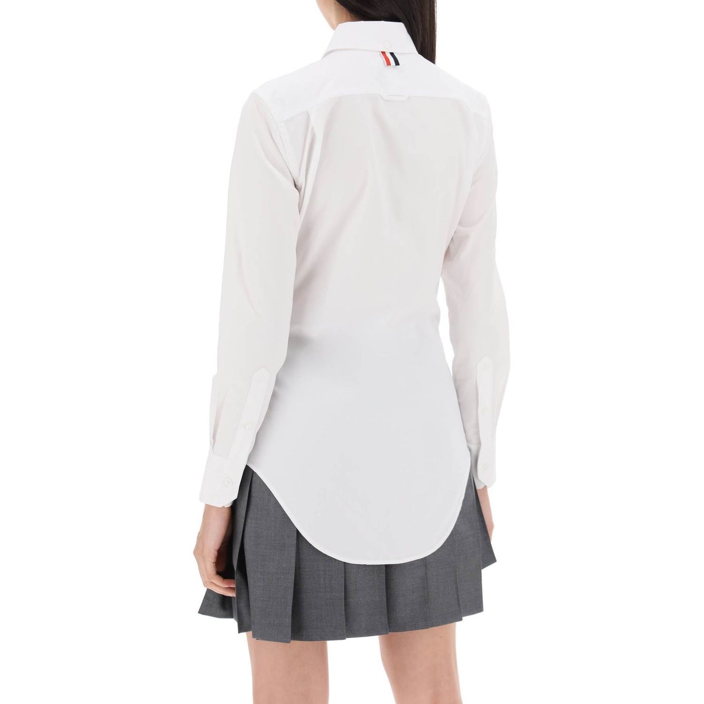 Thom Browne fitted shirt in poplin Topwear Thom Browne