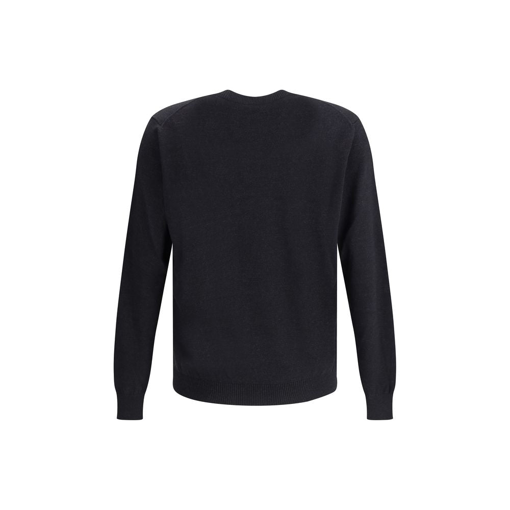 Fendi Black Fleece Wool Sweatshirt