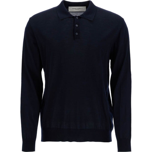 Golden Goose long-sleeved wool polo shirt Topwear Golden Goose