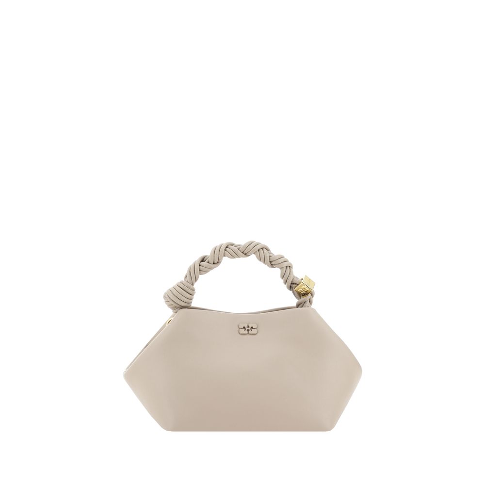Ganni White Calf Leather Bos Taurus Handbag Ganni