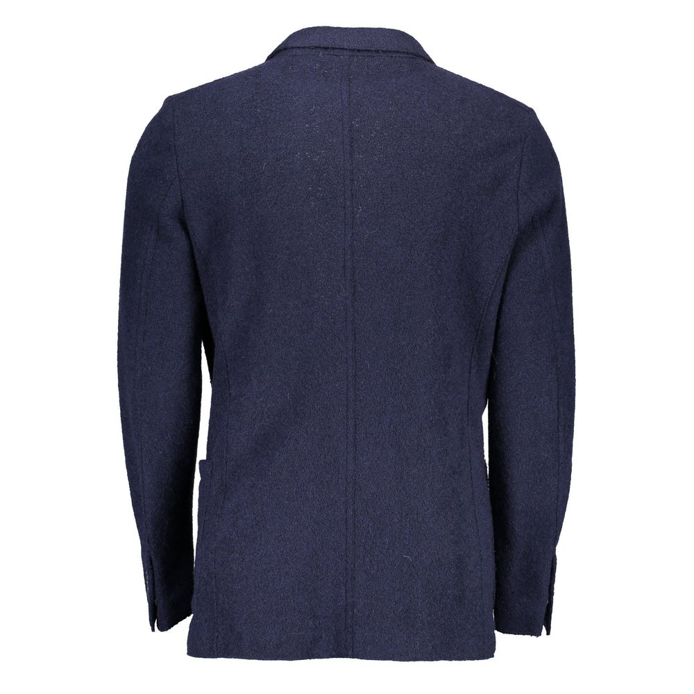 Gant Blu Wool Men Jacket