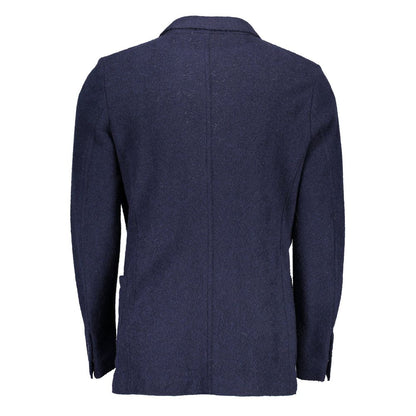 Gant Blu Wool Men Jacket