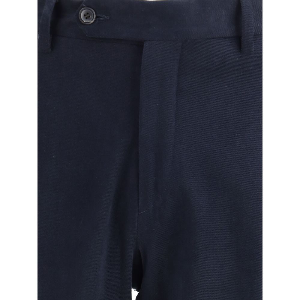 Germano Blue Cotton Chino Pants Germano