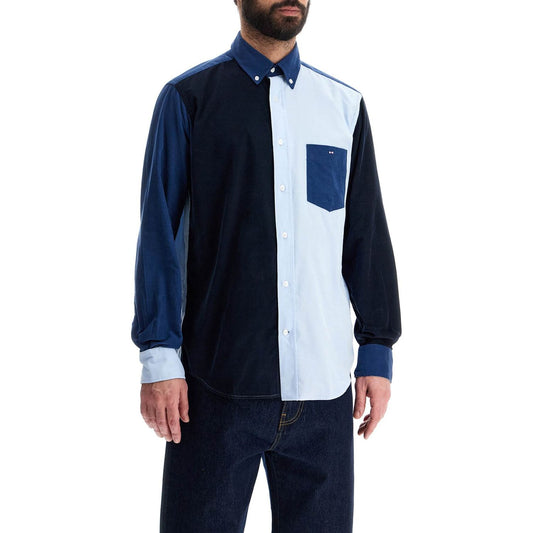 EDEN PARK multicolored blue long sleeve shirt with classic collar Shirts EDEN PARK Black