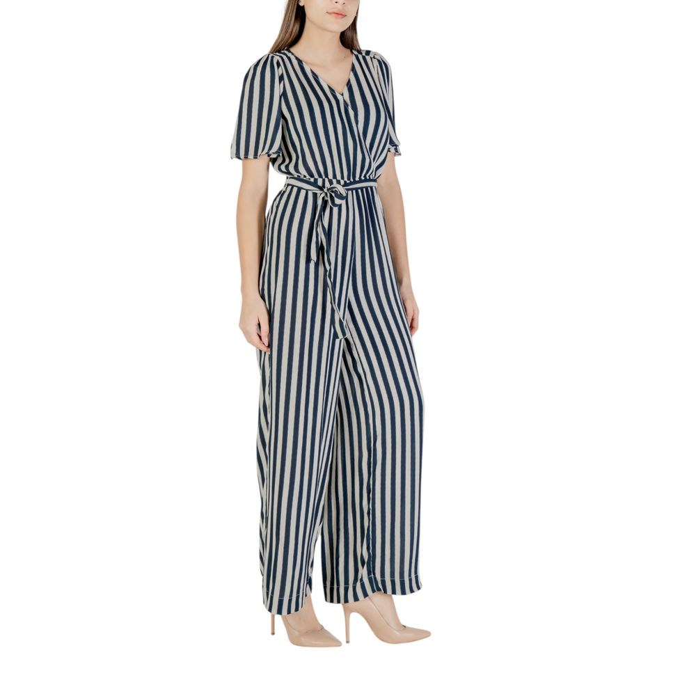 ICHI Blue Viscose Jumpsuit ICHI