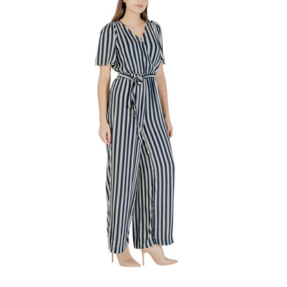 ICHI Blue Viscose Jumpsuit ICHI