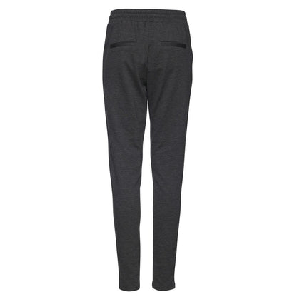 ICHI Gray Polyester Casual Pants ICHI
