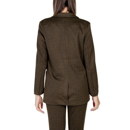 ICHI Green Polyester Blazer