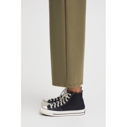 ICHI Green Recycled Polyester Flared Pants ICHI