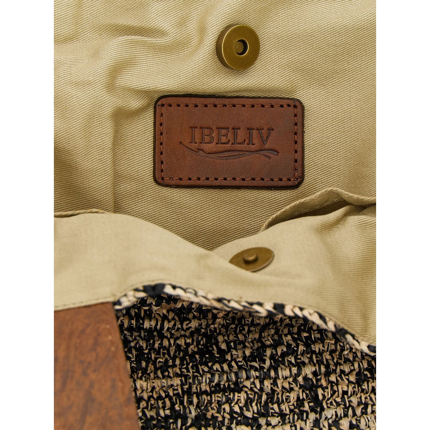 Ibeliv Bicolor Raffia Handbag