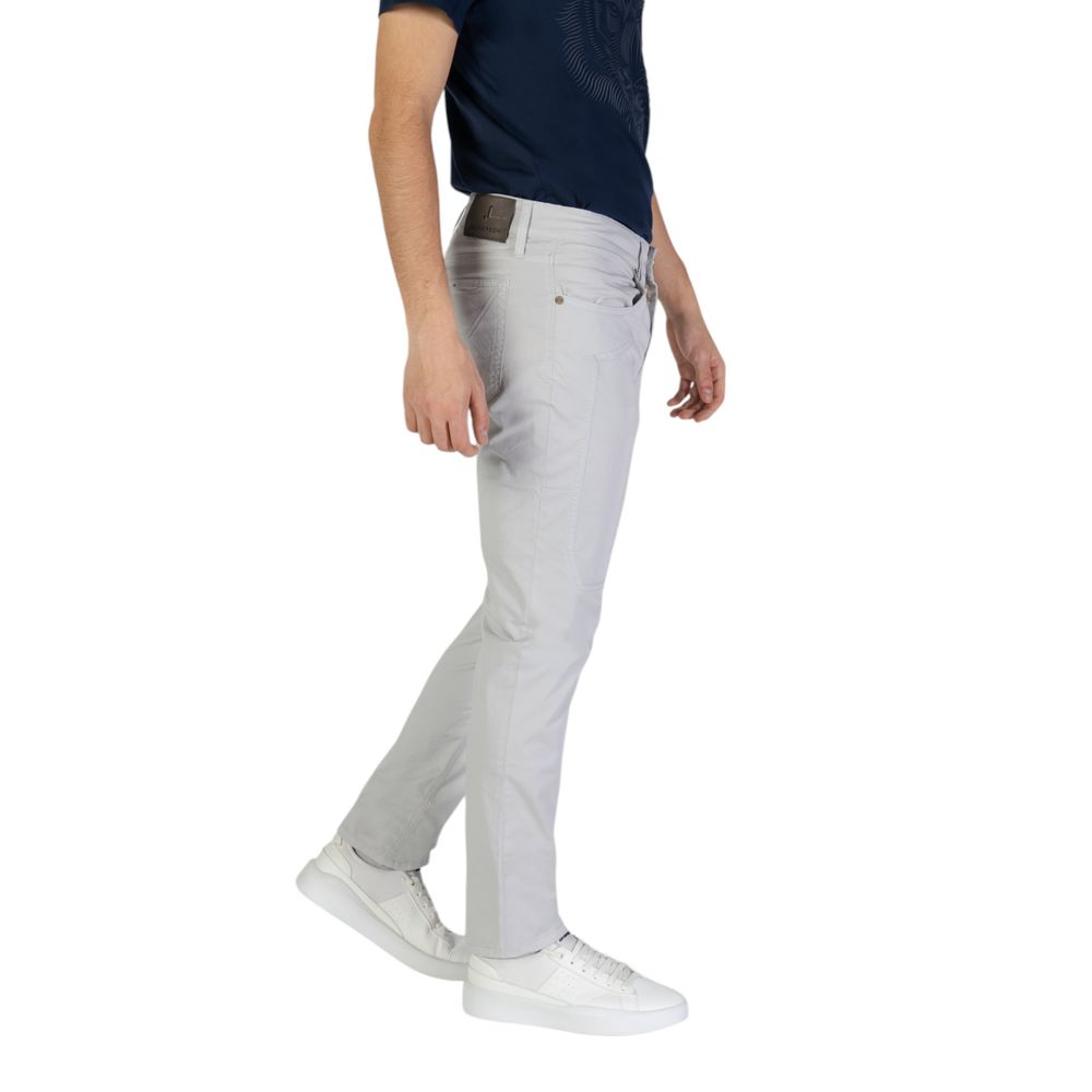 Jeckerson Gray Cotton Skinny Pants