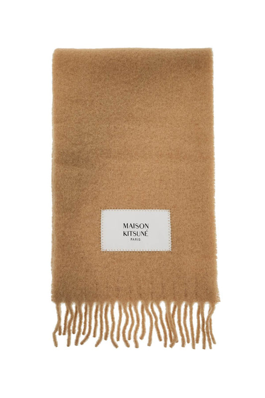 Maison Kitsune alpaca wool scarf