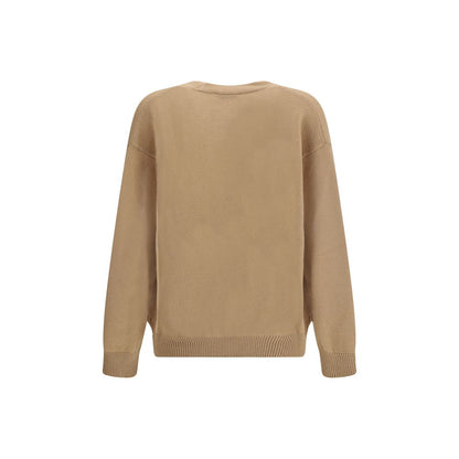 Laneus Beige Merino Wool Cardigan Laneus