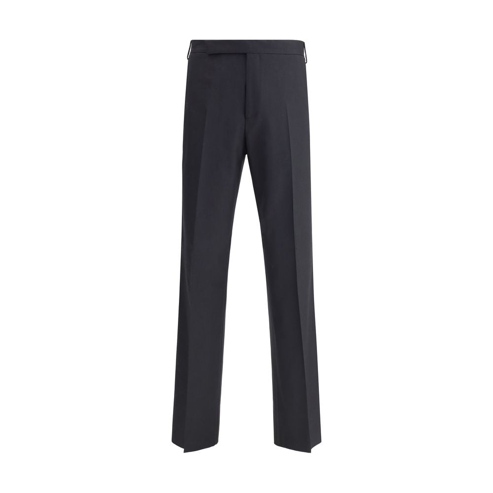 Lardini Black Viscose Casual Pants Lardini