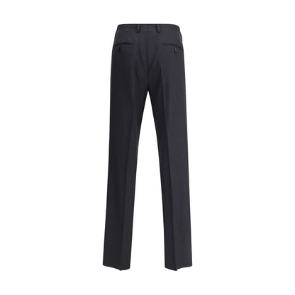Lardini Black Viscose Casual Pants Lardini