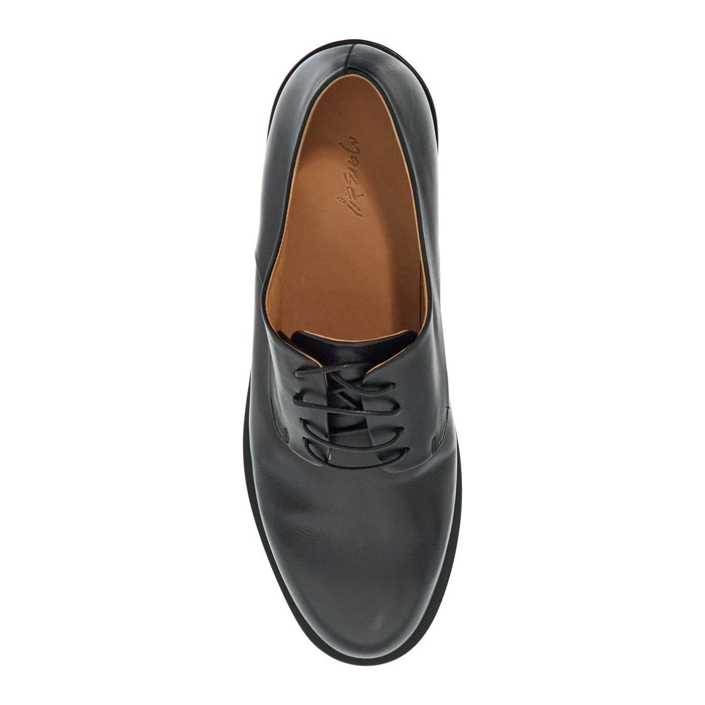 Marsell black calf leather derby shoes with glossy finish Lace-ups Marsell Dark Slate Gray